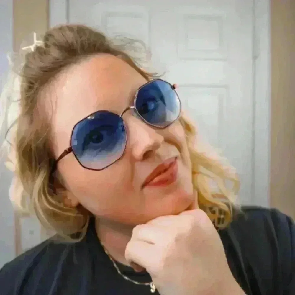 Vintage Menrad 70s Designer sunglasses authentic blue/ rose gold (from Germany)